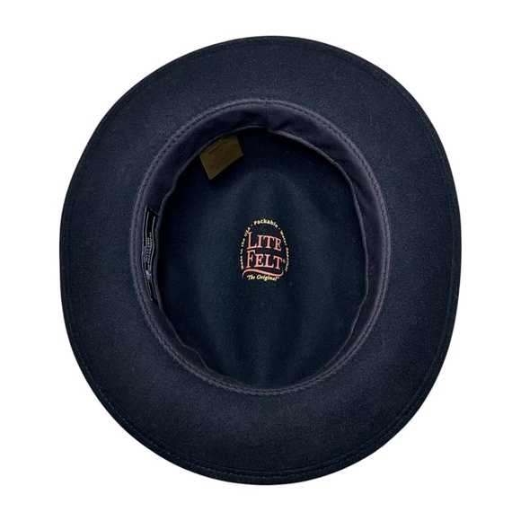 THE FLAMEKEEPERS HAT CLUB Torch MB Black Fedora Wool Felt HARLEM NEW YORK Size M - Picture 6 of 11